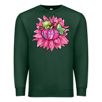 Sports Green sunflower pumpkin breast cancer Premium Sweatshirt - Zillion Design Studio