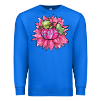 True Royal sunflower pumpkin breast cancer Premium Sweatshirt - Zillion Design Studio