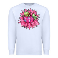 White sunflower pumpkin breast cancer Premium Sweatshirt - Zillion Design Studio