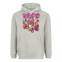 Moon Dust Pink and white sneaker girl Heavyweight Hoodie - RanaPortraitStore
