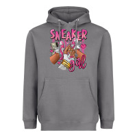 Storm Pink and white sneaker girl Heavyweight Hoodie - RanaPortraitStore