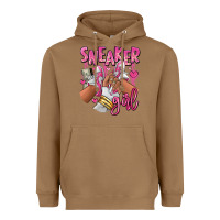 Toasted Coconut Pink and white sneaker girl Heavyweight Hoodie - RanaPortraitStore