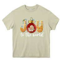 Mossy Joy To The World Heavy Core Tee - CowhideDigitalArt