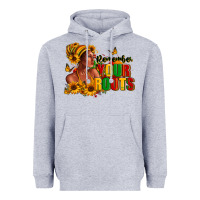 Heather Grey Remember your roots Afro American Heavyweight Hoodie - RanaPortraitStore