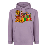 Lavender Remember your roots Afro American Heavyweight Hoodie - RanaPortraitStore