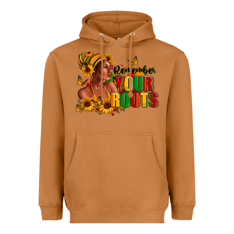 Remember Your Roots Afro American Heavyweight Hoodie by RanaPortraitStore | Teevron