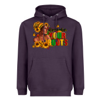 Plum Remember your roots Afro American Heavyweight Hoodie - RanaPortraitStore