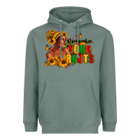 Sage Remember your roots Afro American Heavyweight Hoodie - RanaPortraitStore