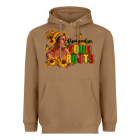 Toasted Coconut Remember your roots Afro American Heavyweight Hoodie - RanaPortraitStore