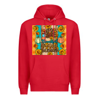 Red Thankful grateful blessed Premium Hoodie - Artiststas