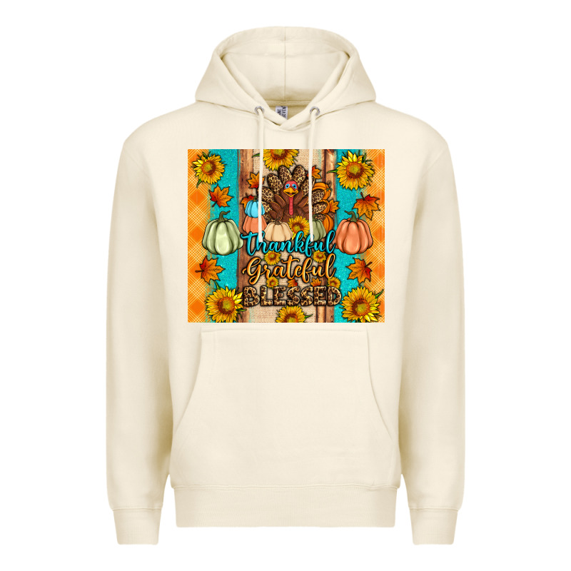 Thankful Grateful Blessed Premium Hoodie by Artiststas | Teevron