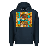 Navy Thankful grateful blessed Premium Hoodie - Artiststas