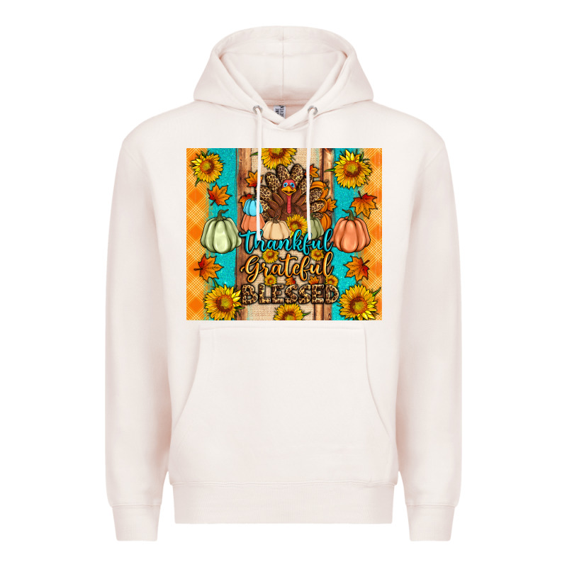 Thankful Grateful Blessed Premium Hoodie by Artiststas | Teevron