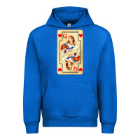 Cobalt love playing cards queen Urban Hoodie - AdoDesignShop