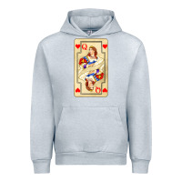 Heather Grey love playing cards queen Urban Hoodie - AdoDesignShop