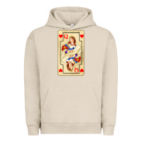 Pigment French Oak love playing cards queen Urban Hoodie - AdoDesignShop