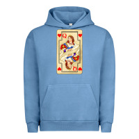 Pigment Pebble Blue love playing cards queen Urban Hoodie - AdoDesignShop