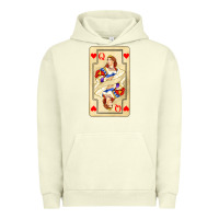Pigment Pistachio love playing cards queen Urban Hoodie - AdoDesignShop