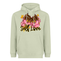 Matcha Self love pink afro nails Heavyweight Hoodie - RanaPortraitStore