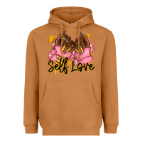 Meerkat Self love pink afro nails Heavyweight Hoodie - RanaPortraitStore