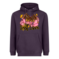 Plum Self love pink afro nails Heavyweight Hoodie - RanaPortraitStore
