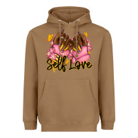 Toasted Coconut Self love pink afro nails Heavyweight Hoodie - RanaPortraitStore