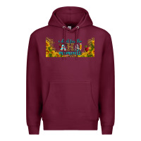 Burgundy i do it for the aha moments libbey glass Premium Hoodie - BundleAndBundleShop