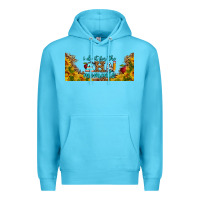 Ocean Blue i do it for the aha moments libbey glass Premium Hoodie - BundleAndBundleShop