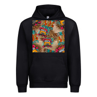 Black school bus driver and flower seamless patterns Urban Hoodie - BundleAndBundleShop