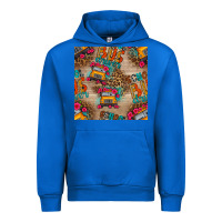 Cobalt school bus driver and flower seamless patterns Urban Hoodie - BundleAndBundleShop