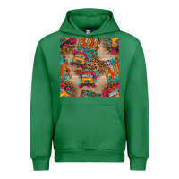 Emerald school bus driver and flower seamless patterns Urban Hoodie - BundleAndBundleShop