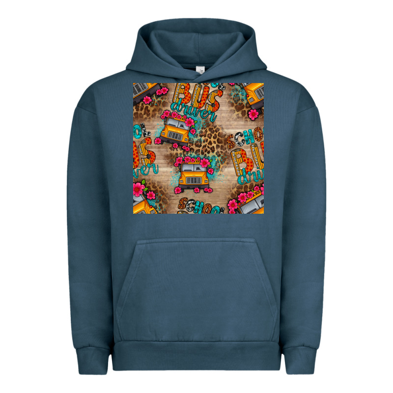 School Bus Driver And Flower Seamless Patterns Urban Hoodie by BundleAndBundleShop | Teevron