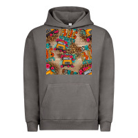 Pigment Tornado school bus driver and flower seamless patterns Urban Hoodie - BundleAndBundleShop