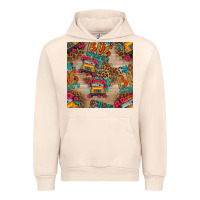 Sandshell school bus driver and flower seamless patterns Urban Hoodie - BundleAndBundleShop