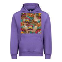 Tulip school bus driver and flower seamless patterns Urban Hoodie - BundleAndBundleShop