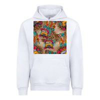 White school bus driver and flower seamless patterns Urban Hoodie - BundleAndBundleShop