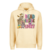 Pina Colada easter dead inside but lucky  with skeleton Premium Hoodie - AdoDesignShop