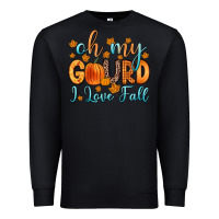 Black oh my gourd i love fall Premium Sweatshirt - Zillion Design Studio