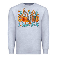 Heather Grey oh my gourd i love fall Premium Sweatshirt - Zillion Design Studio