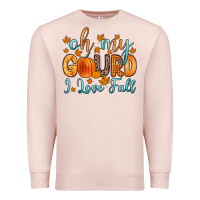 Pale Pink oh my gourd i love fall Premium Sweatshirt - Zillion Design Studio