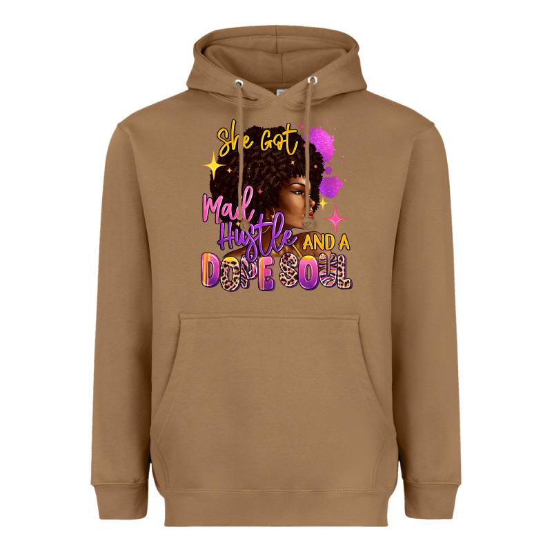 She Got Mad Hustle And A Dope Soul Heavyweight Hoodie by RanaPortraitStore | Teevron