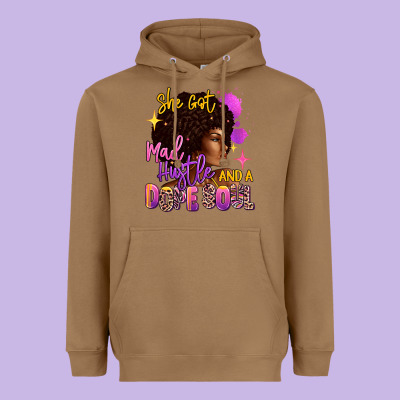 Heavyweight Hoodie She got mad hustle and a dope soul