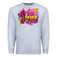 Heather Grey little miss 1st grade Premium Sweatshirt - texasbilliewilder