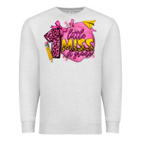 Oatmeal Heather little miss 1st grade Premium Sweatshirt - texasbilliewilder