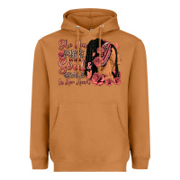 Meerkat She has fire in her soul afro woman Heavyweight Hoodie - RanaPortraitStore