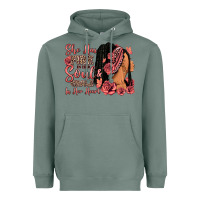 Sage She has fire in her soul afro woman Heavyweight Hoodie - RanaPortraitStore