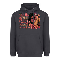 Smoke She has fire in her soul afro woman Heavyweight Hoodie - RanaPortraitStore