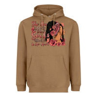 Toasted Coconut She has fire in her soul afro woman Heavyweight Hoodie - RanaPortraitStore