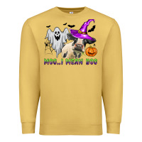 Antique Gold moo i mean boo Premium Sweatshirt - Zillion Design Studio