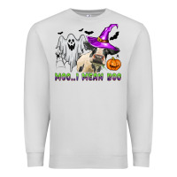Dove Grey moo i mean boo Premium Sweatshirt - Zillion Design Studio